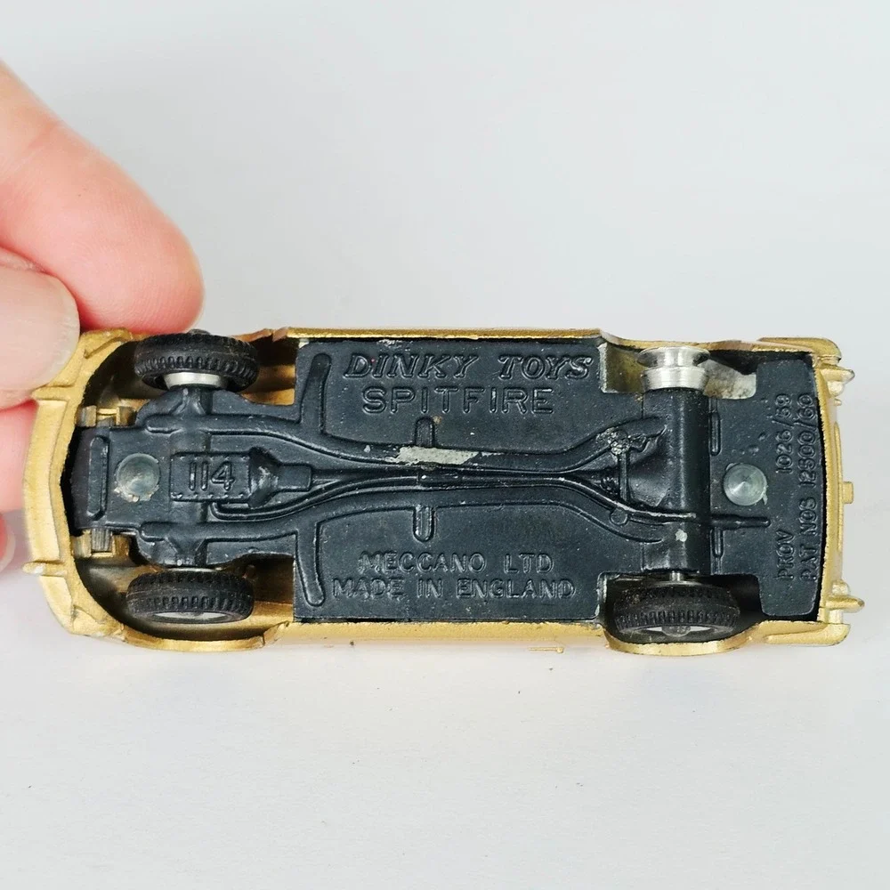 Vintage Corgi Toys Triumph Spitfire Gold Diecast Car 1:43 Scale Rare Collectible